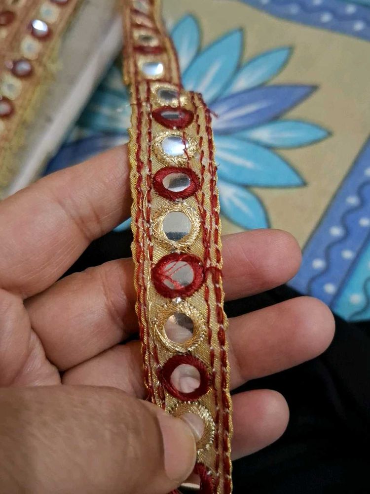 Embellished Dupatta Border Trim approx 5 meter in