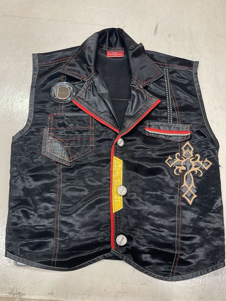 Edgy Black Vest