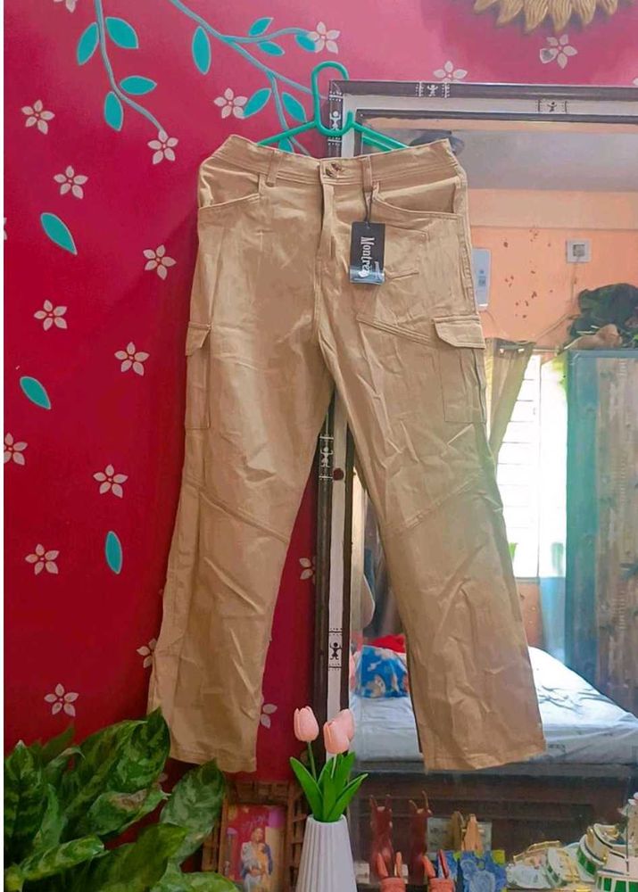 Khaki Cargo Pants (Branded)