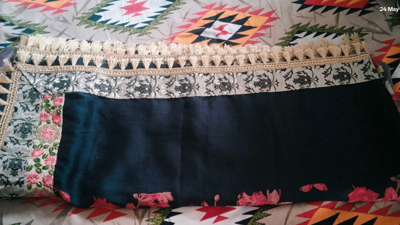 Designer black saree