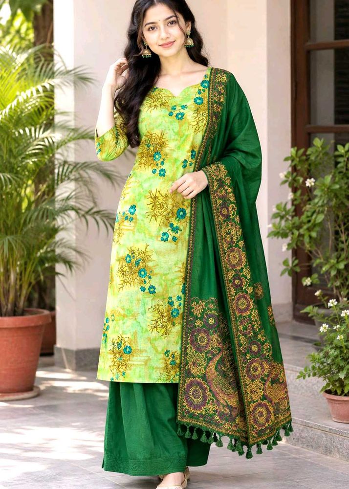 Vibrant Purple Silk Sare free suit