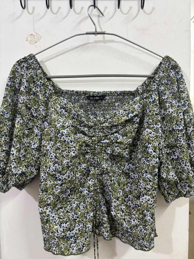 Floral Cute Crop Top