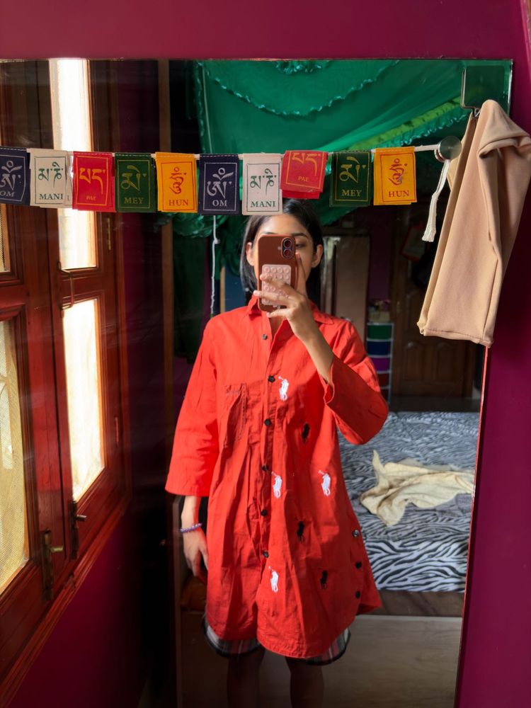 Orange Polo Shirt Tunic