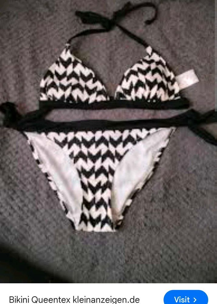 Chic Black &amp; White Bikini Set