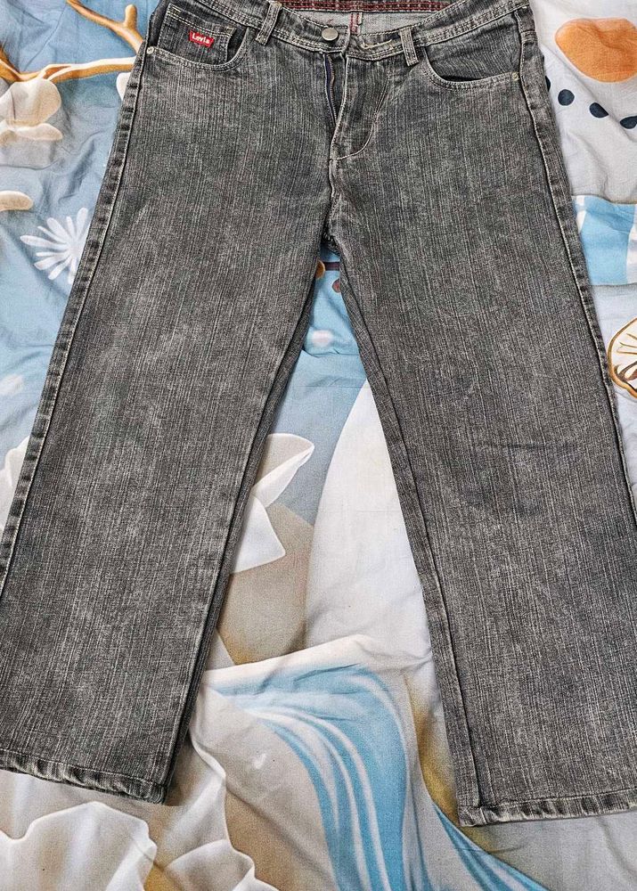 Classic Grey Wash Denim Jeans