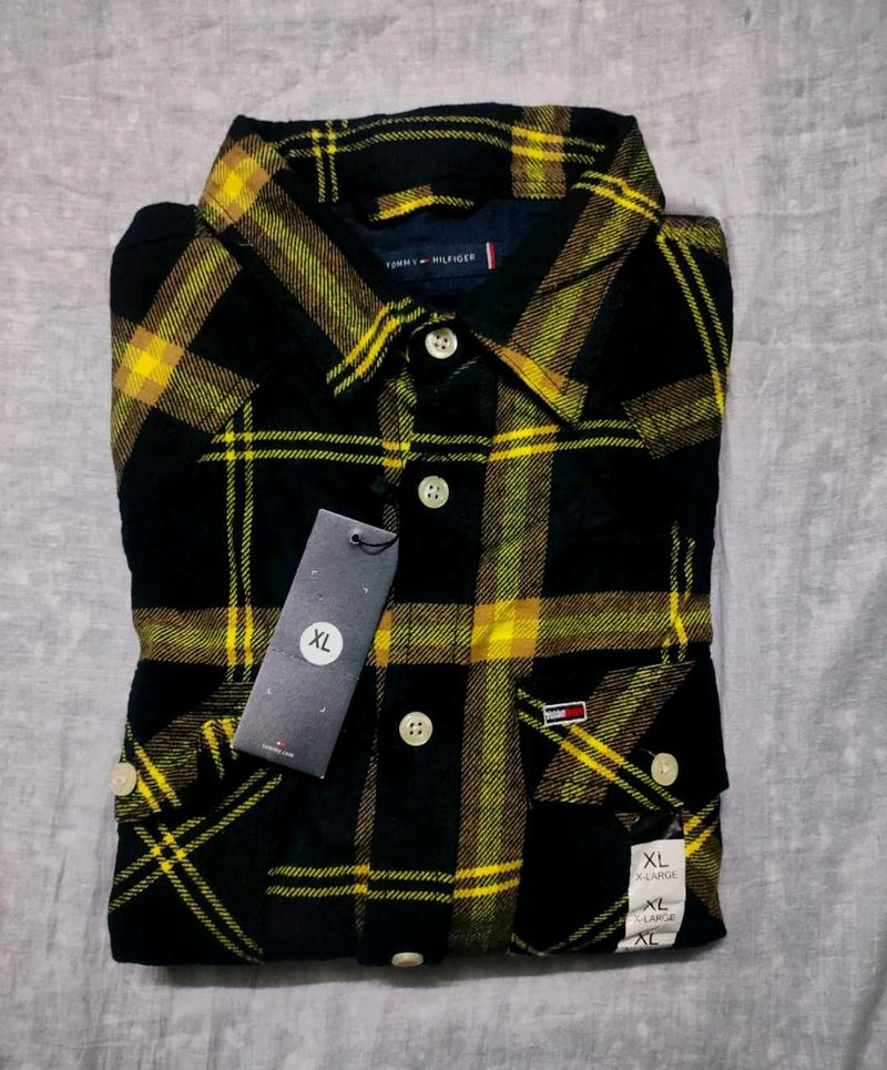 Tommy Hilfiger "Electric Plaid" Flannel (BNWT)