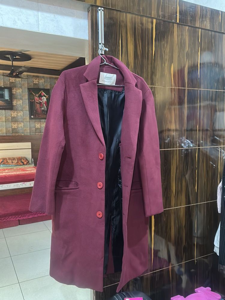 Burgundy Long Coat
