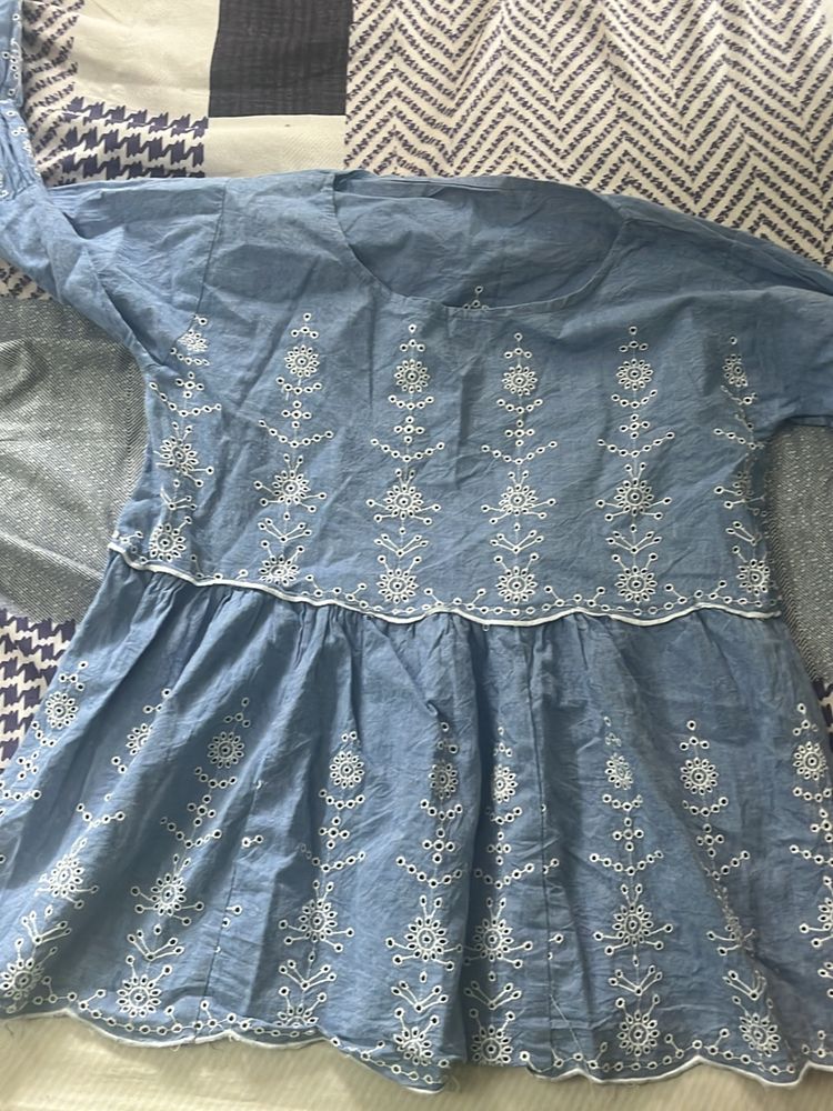 Blue kurta top