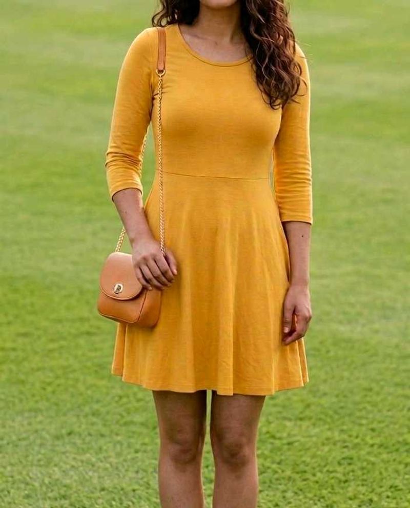 Cute Yellow Mini Dress