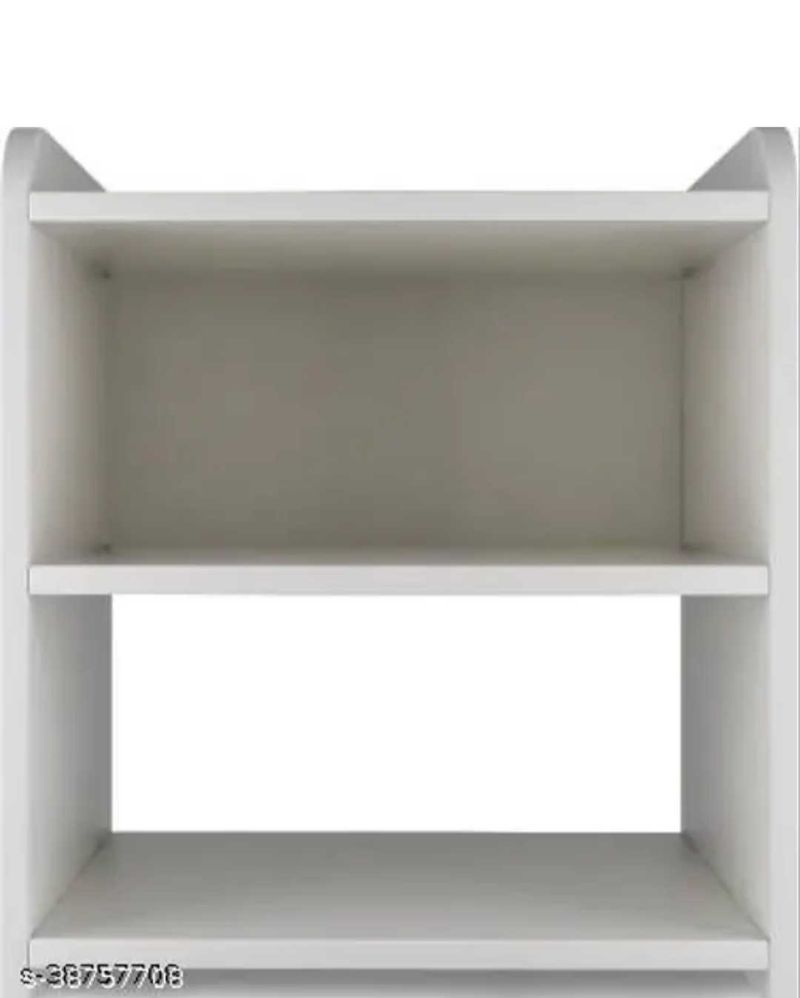 Modern White 3-Tier Shelf Unit