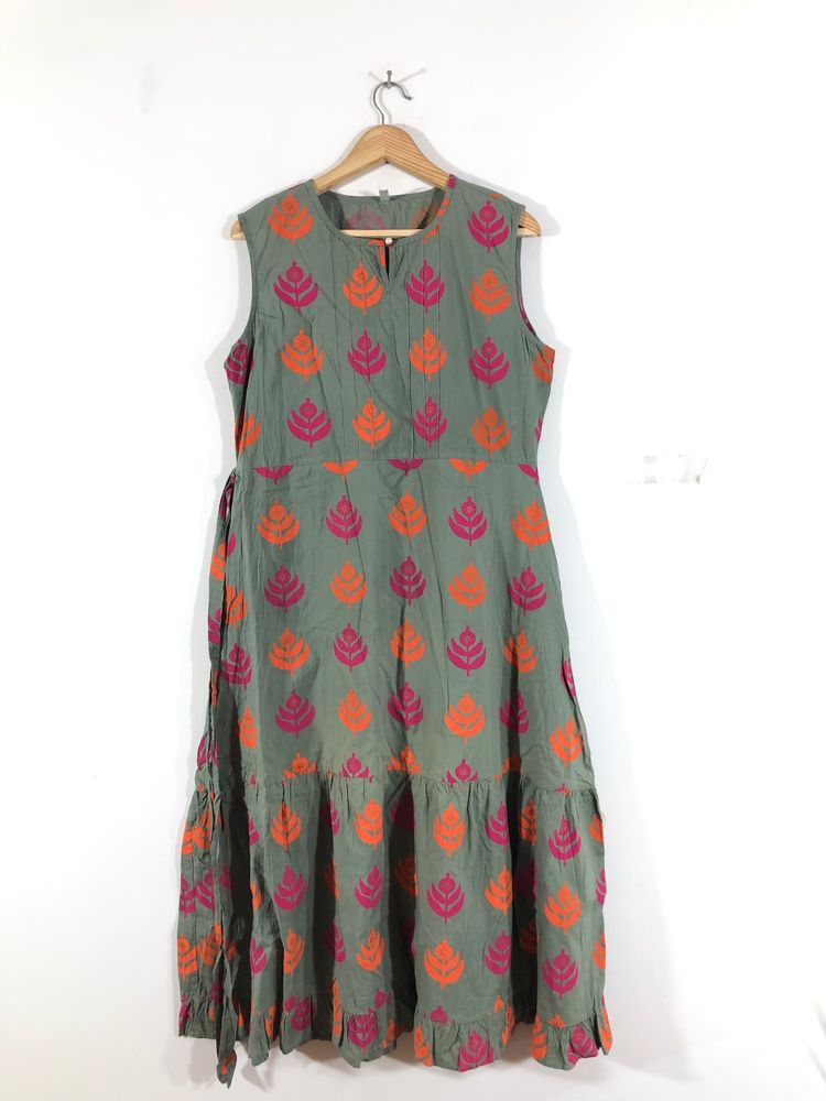 Grey Printed Dress(Women’s)