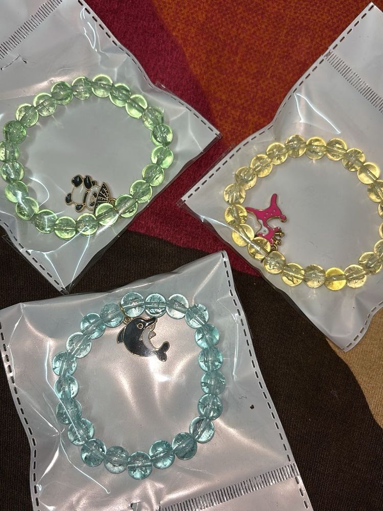 Cute Handmade Beaded Charm Bracelet