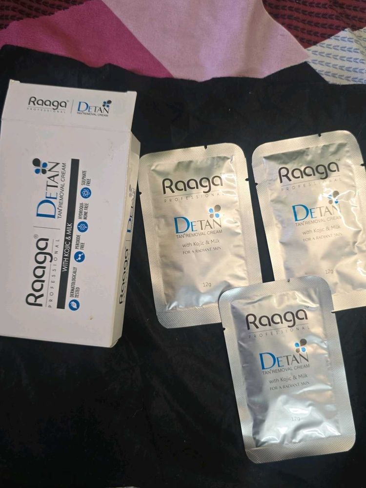 Raaga Detan Tan Removal Cream Sachets