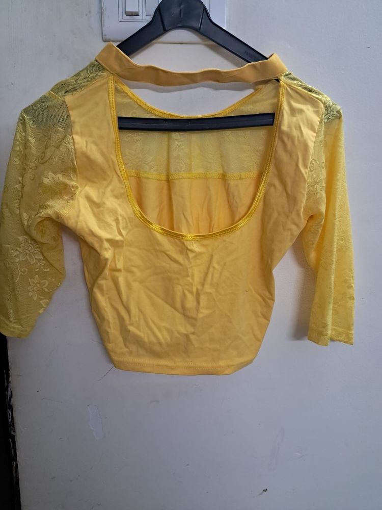 Mustard Yellow Tank Top 👚 / Readymade Blouse