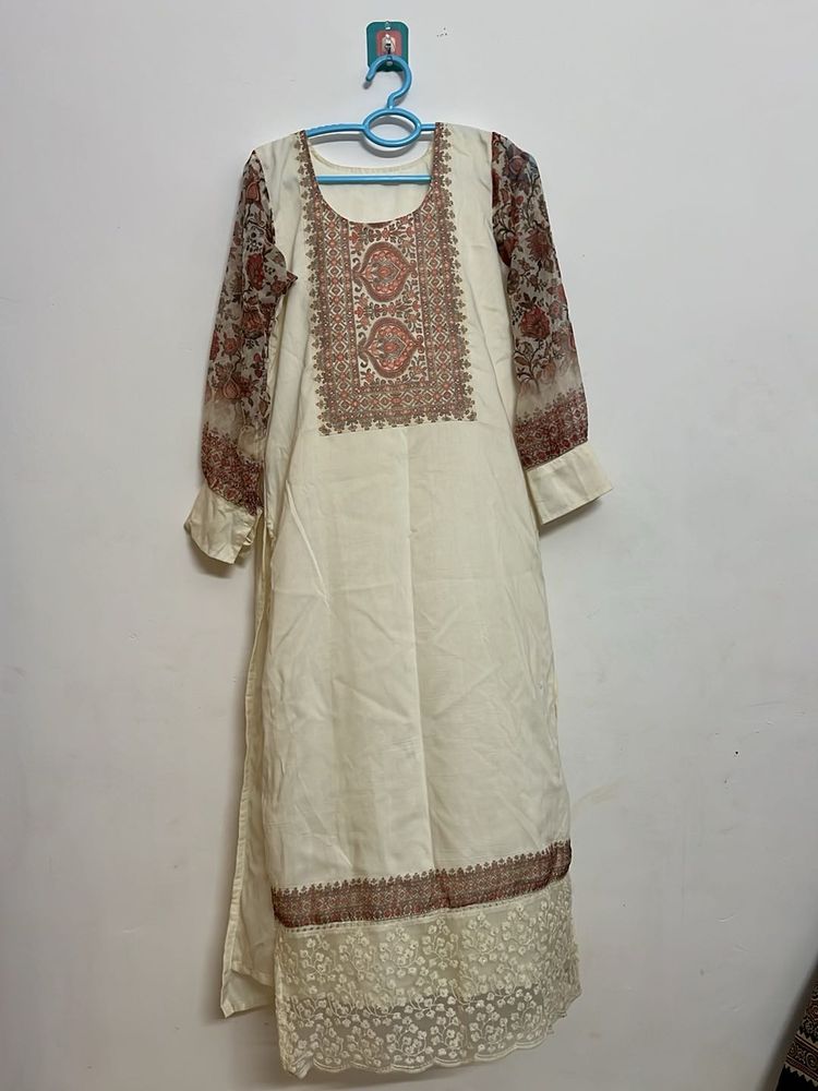 Offwhite women kurta suit set