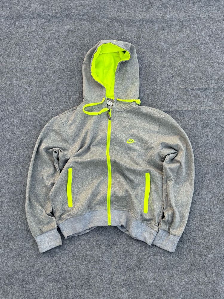 Nike Grey Zip-Up Hoodie
