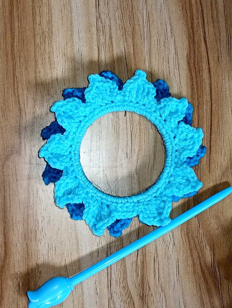 Handmade Crochet Flower bun stick