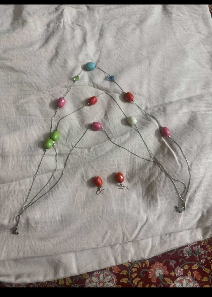 necklace with earring