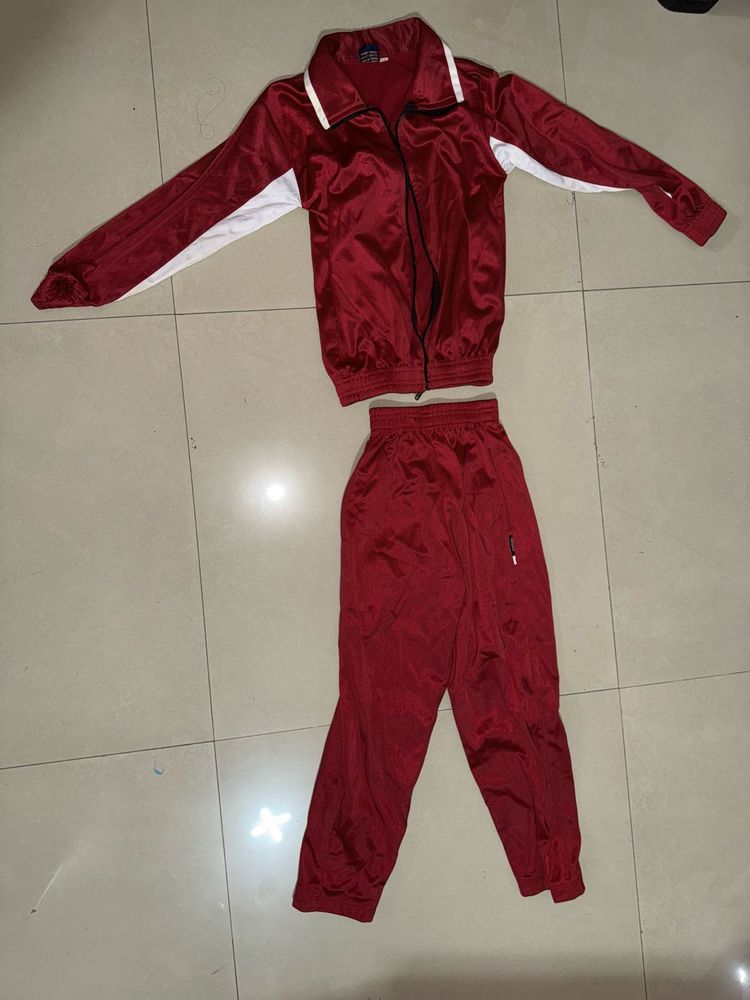Maroon Tracksuit Set