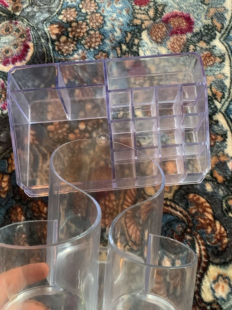 Clear 2 Acrylic Makeup Organizer
