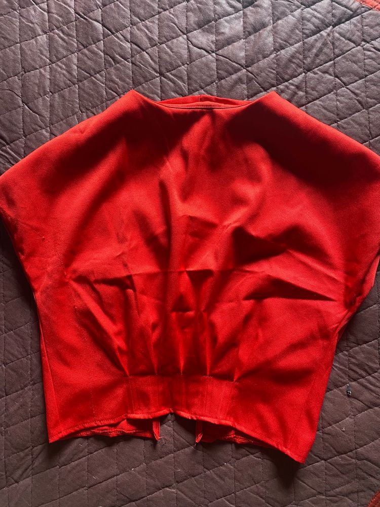 Red Crop Top