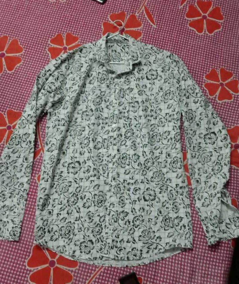 men's floral print Shirt