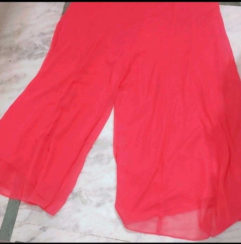 Gajri Pink Plazo For 34 Waist