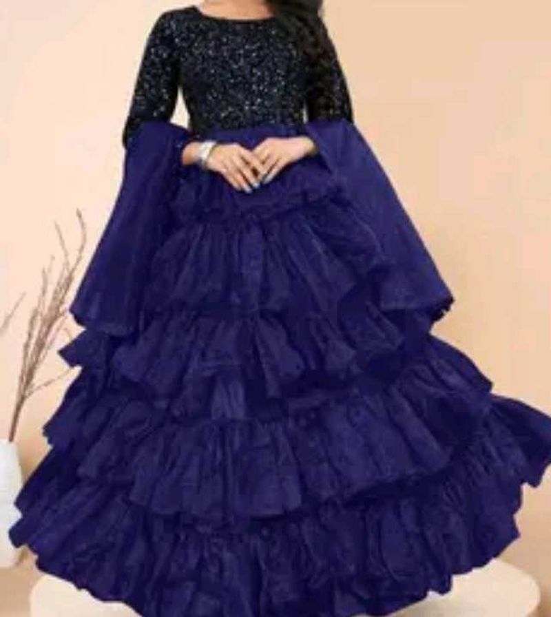 Stunning Blue Sequined gown