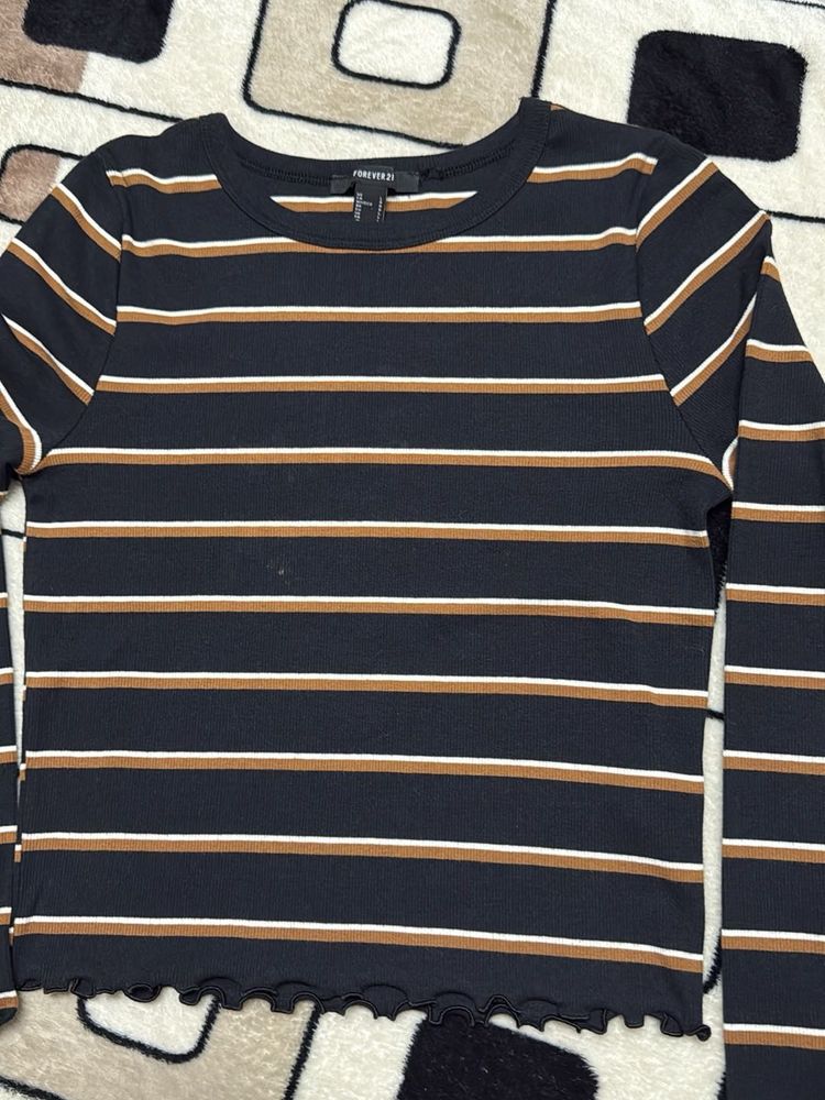 Striped Long Sleeve Top