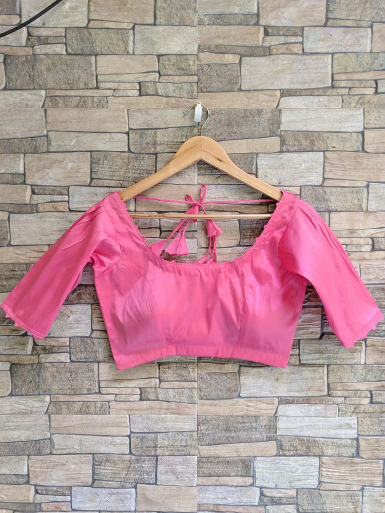 Pretty Pink Readymade Blouse fix price