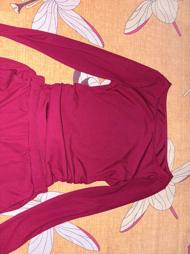Chic Maroon co ords