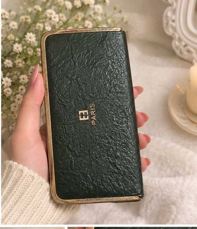 Chic black Textured Wallet