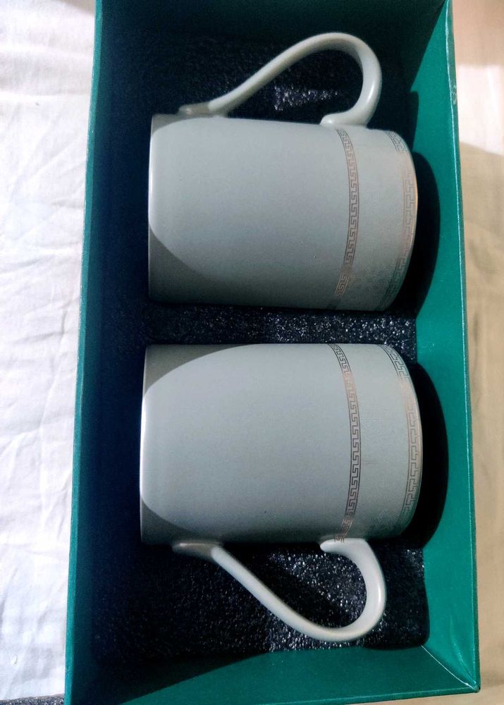 Set of 2 Elegant Mugs/ Gift for friends