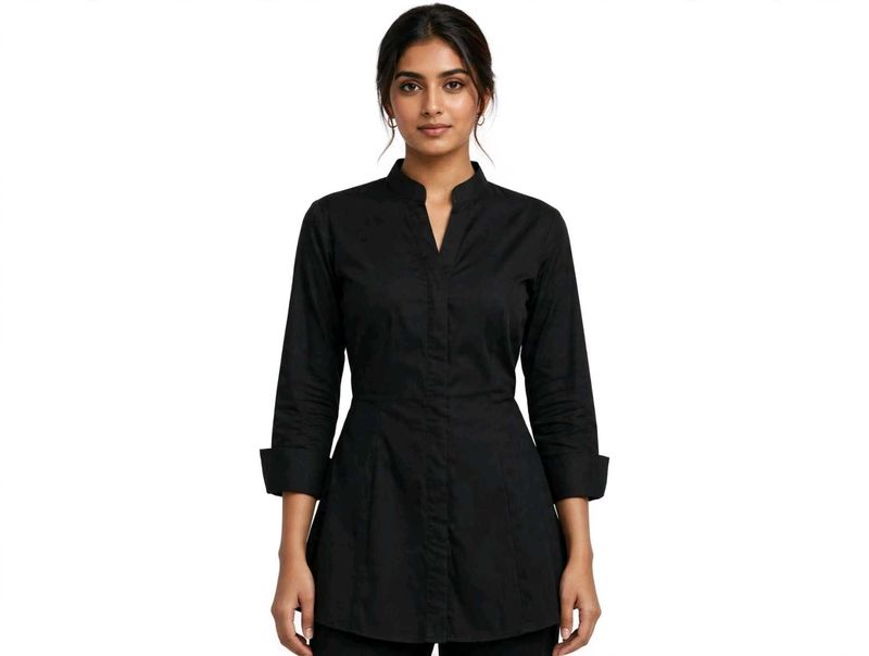 Elegant Black Kurta Top