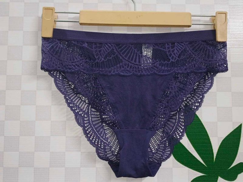 (1300)Elegant Purple Lace Panties