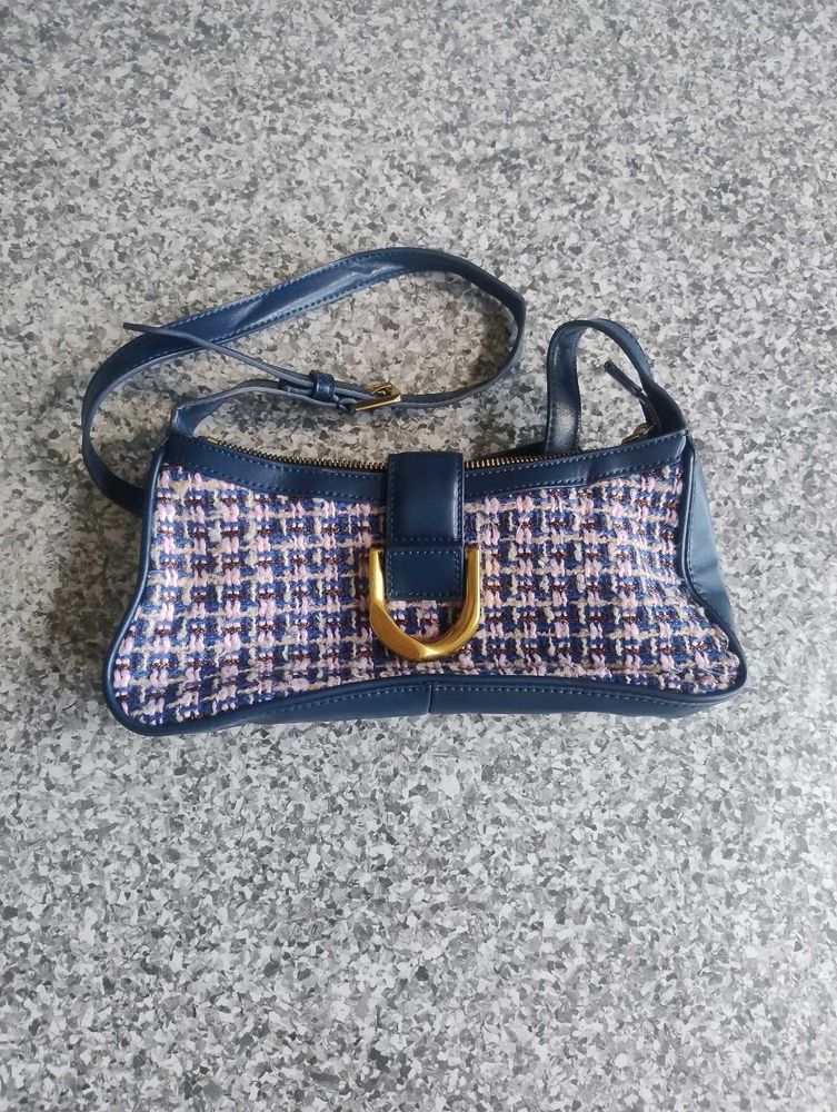 Charles and Keith authentic Tweed Shoulder Bag