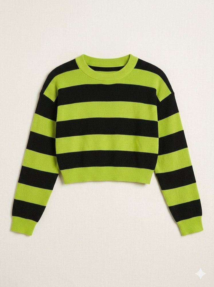Striped Cropped Sweater