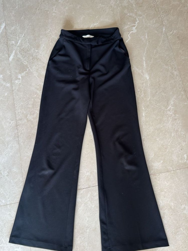 Women's Black Flared Trousers