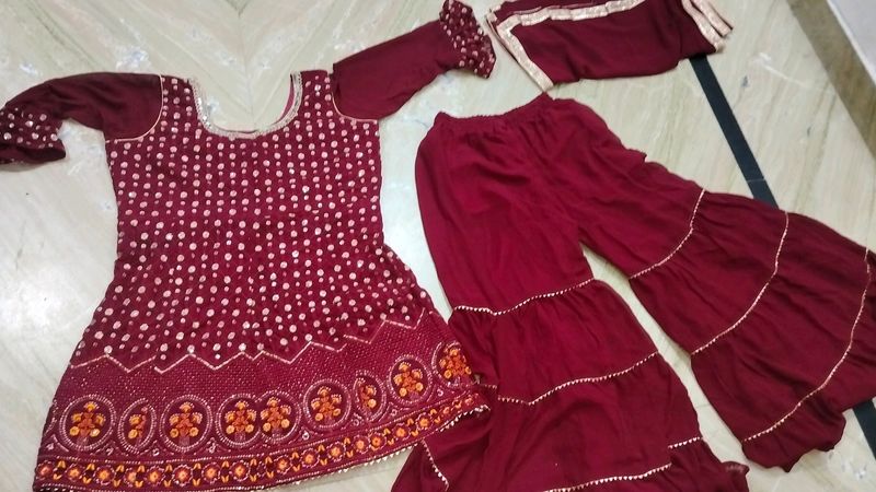 Only Today Offer 🔥 🔥  3 Pieces Sharara❤️
