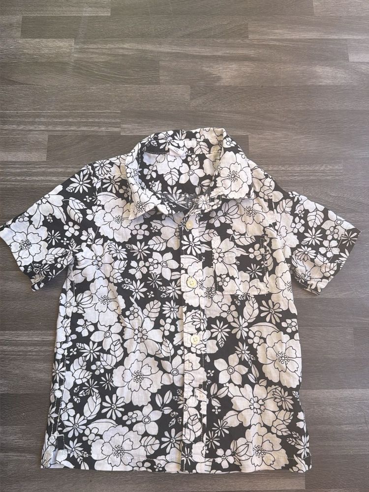 Floral Print Short Sleeve Shirt