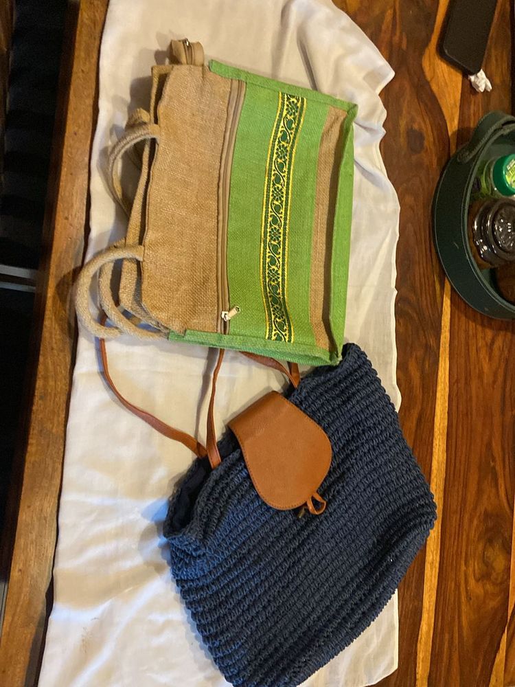 2 Handbags @600 In A Very Good Condition