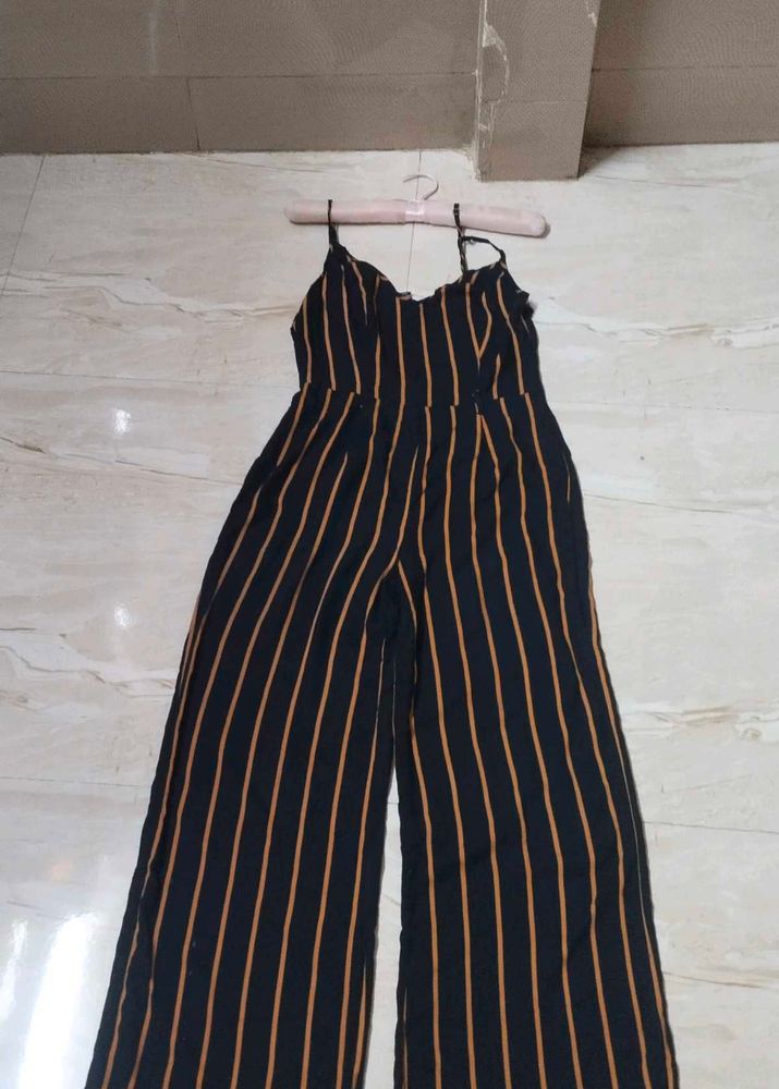 Striped Jumpsuit - Stylish &amp; Comfy