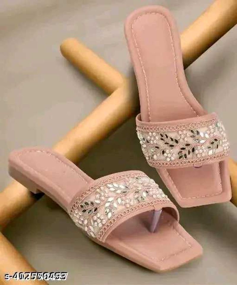 Embellished Flat Sandals for Women