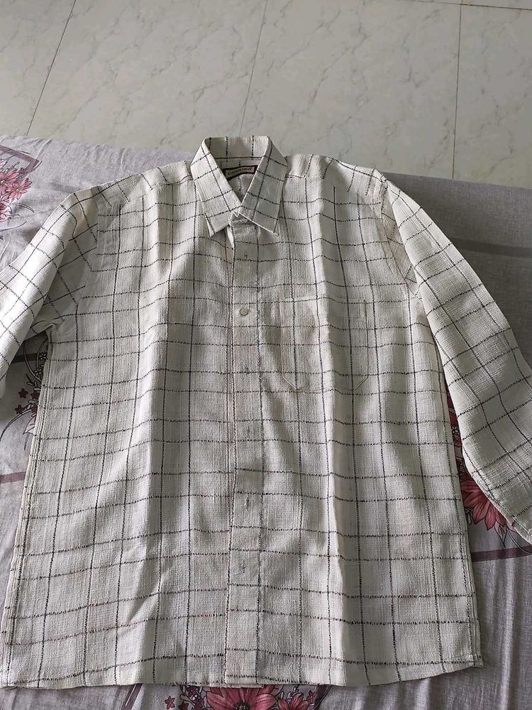 Checked Button-Down Shirt