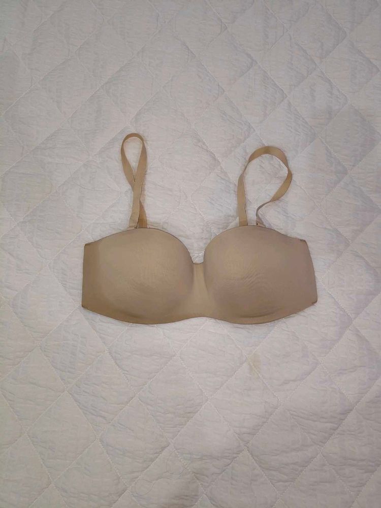 Comfortable Beige Push-Up Bra
