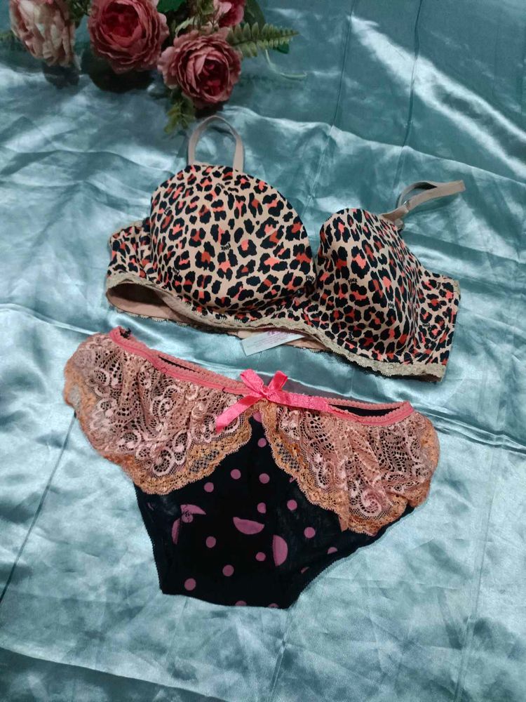 Victoria's secret Leopard Print Lingerie Set