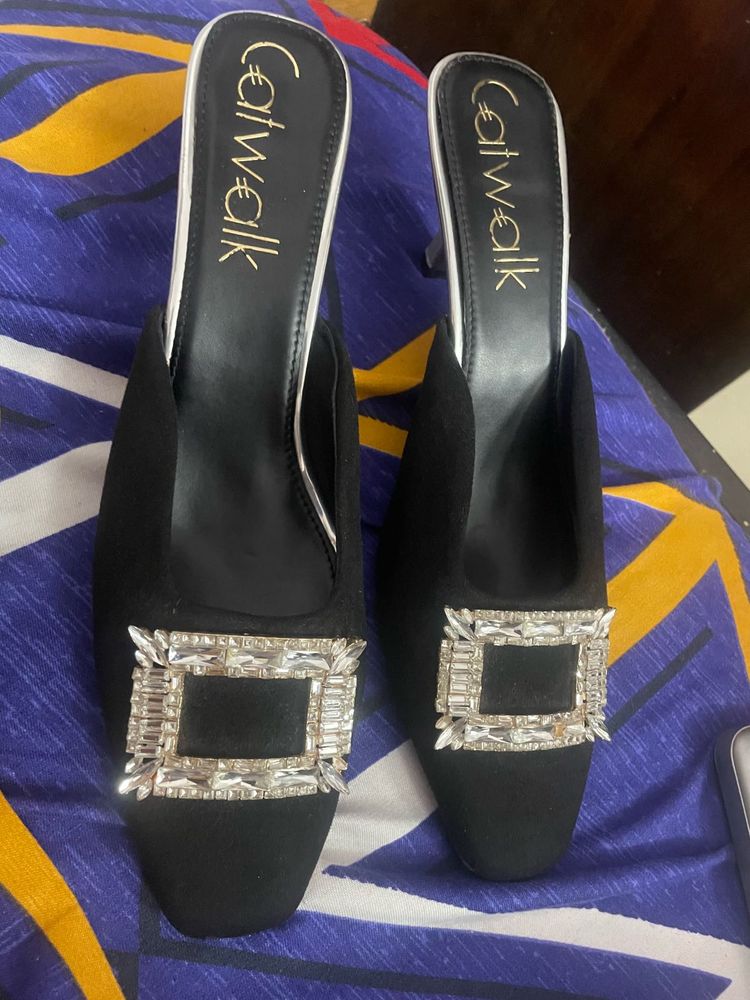 Stylish Catwalk Heeled Mules
