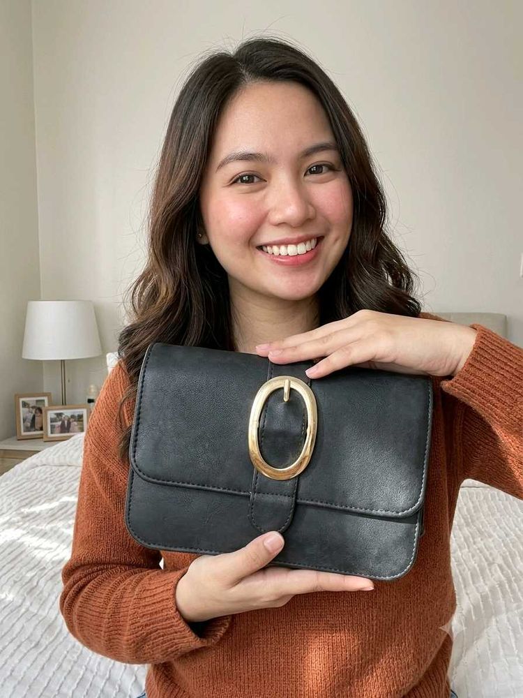 Solid Black Purse👜