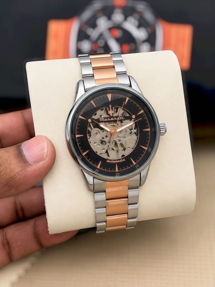 Maserati Automatic Skeleton Watch