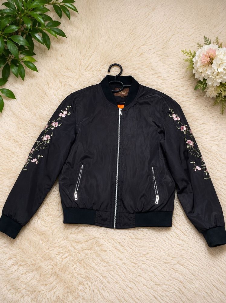 Embroidered Bomber Jacket